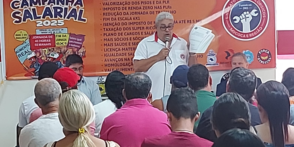 Em assembleia, Metalúrgicos de Mococa aprovam pauta de reivindicações da Campanha Salarial 2025 